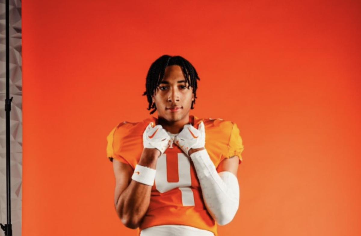 2025 3-star WR Joakim Dodson during an unofficial visit to Tennessee. (Photo courtesy of Joakim Dodson)